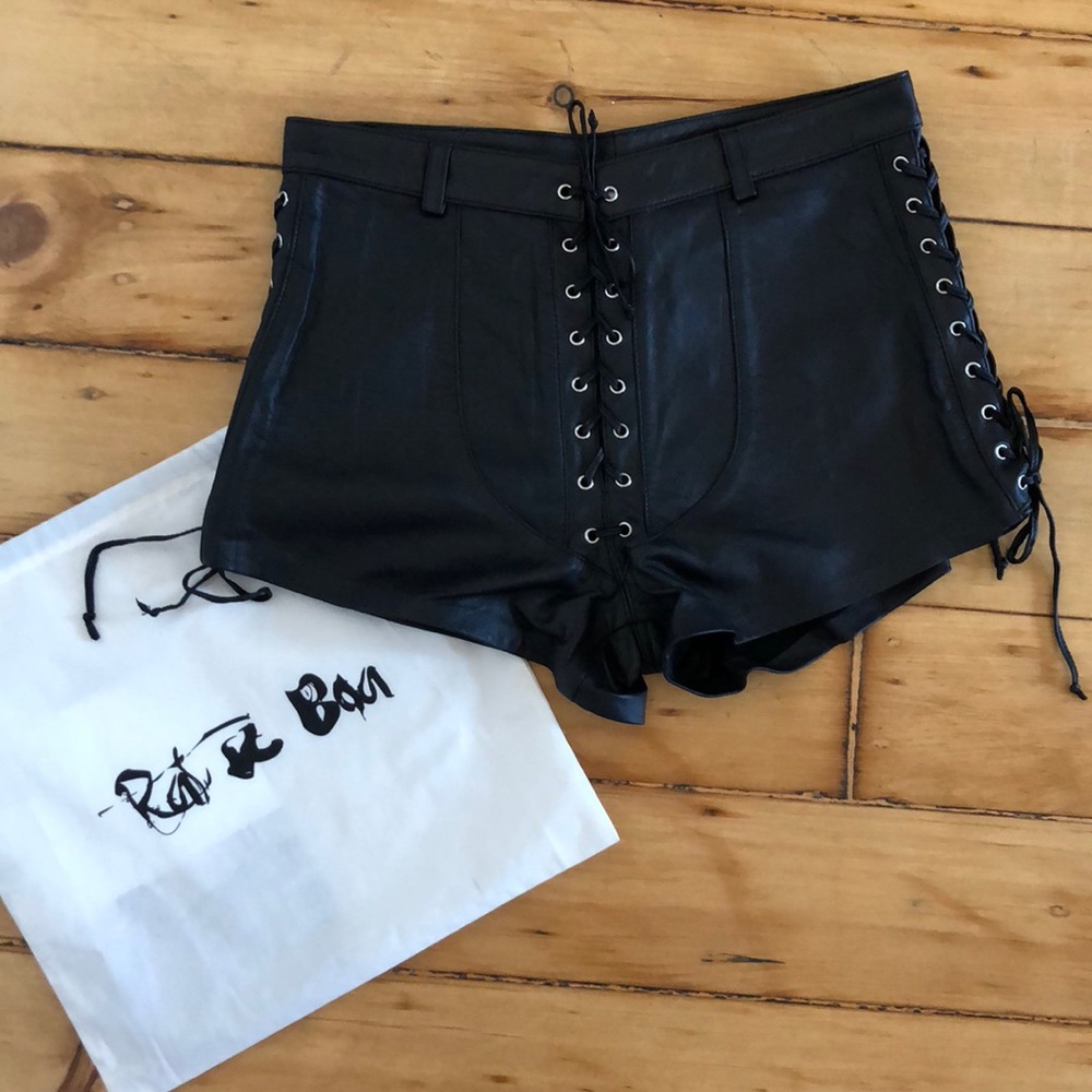 RAT & BOA SODA LEATHER SHORTS